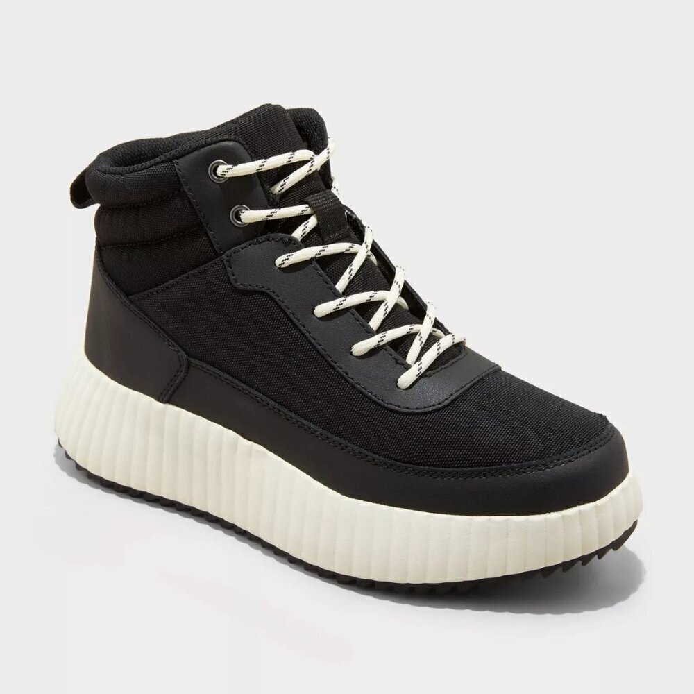 Universal Thread Women's Shyla Platform Black Hiker Boots